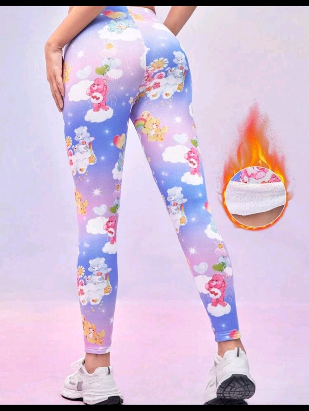 Care Bears Pastel Gradient Leggings - Blue & Lavender